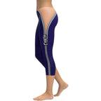Open Zipper Capris