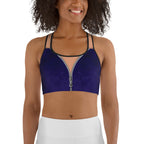 Open Zipper Sports Bra