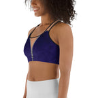 Open Zipper Sports Bra