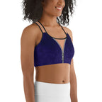 Open Zipper Sports Bra