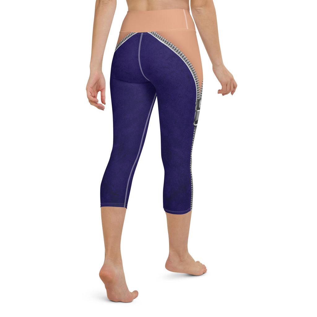 Open Zipper Yoga Capris