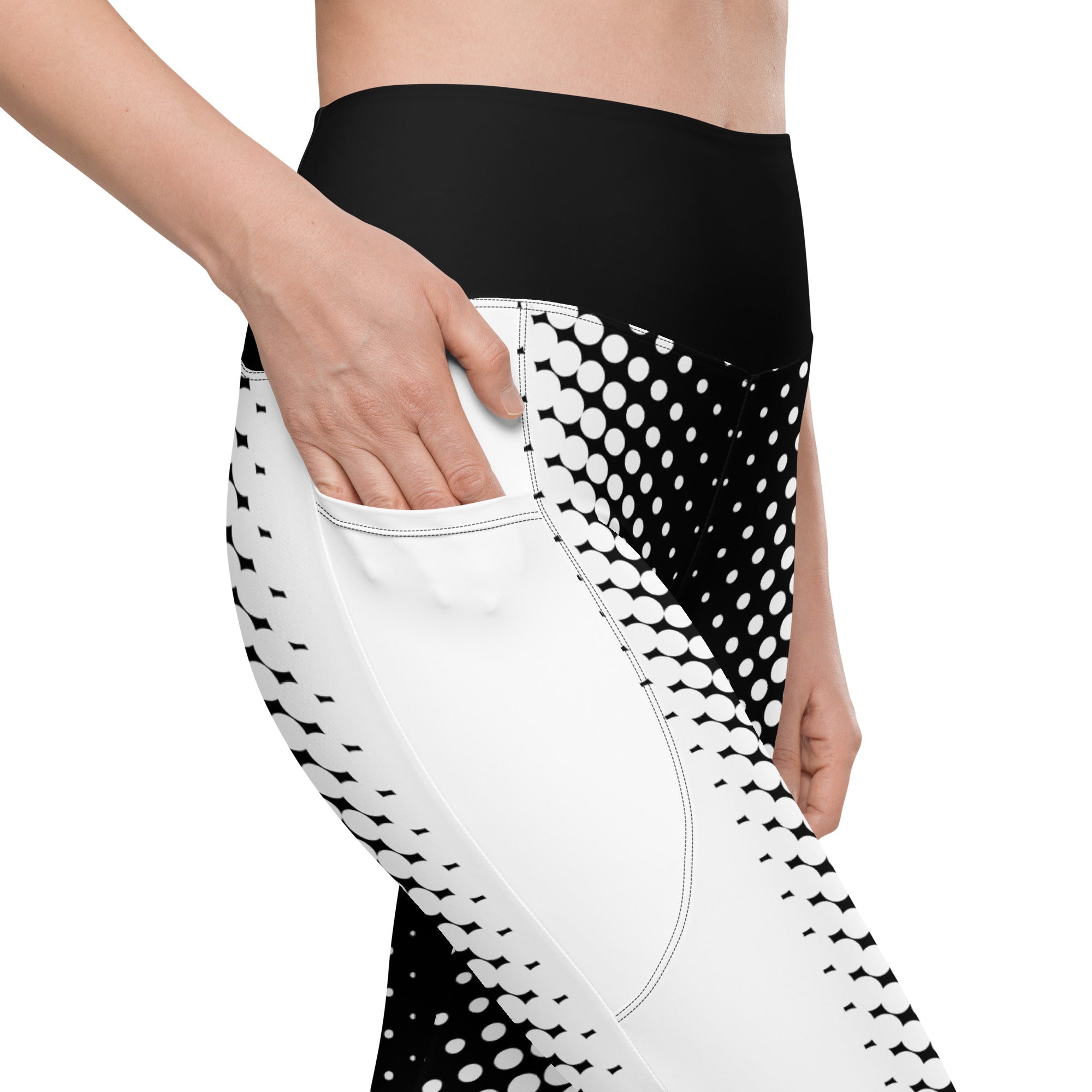 Optical Illusion Leggings With Pockets