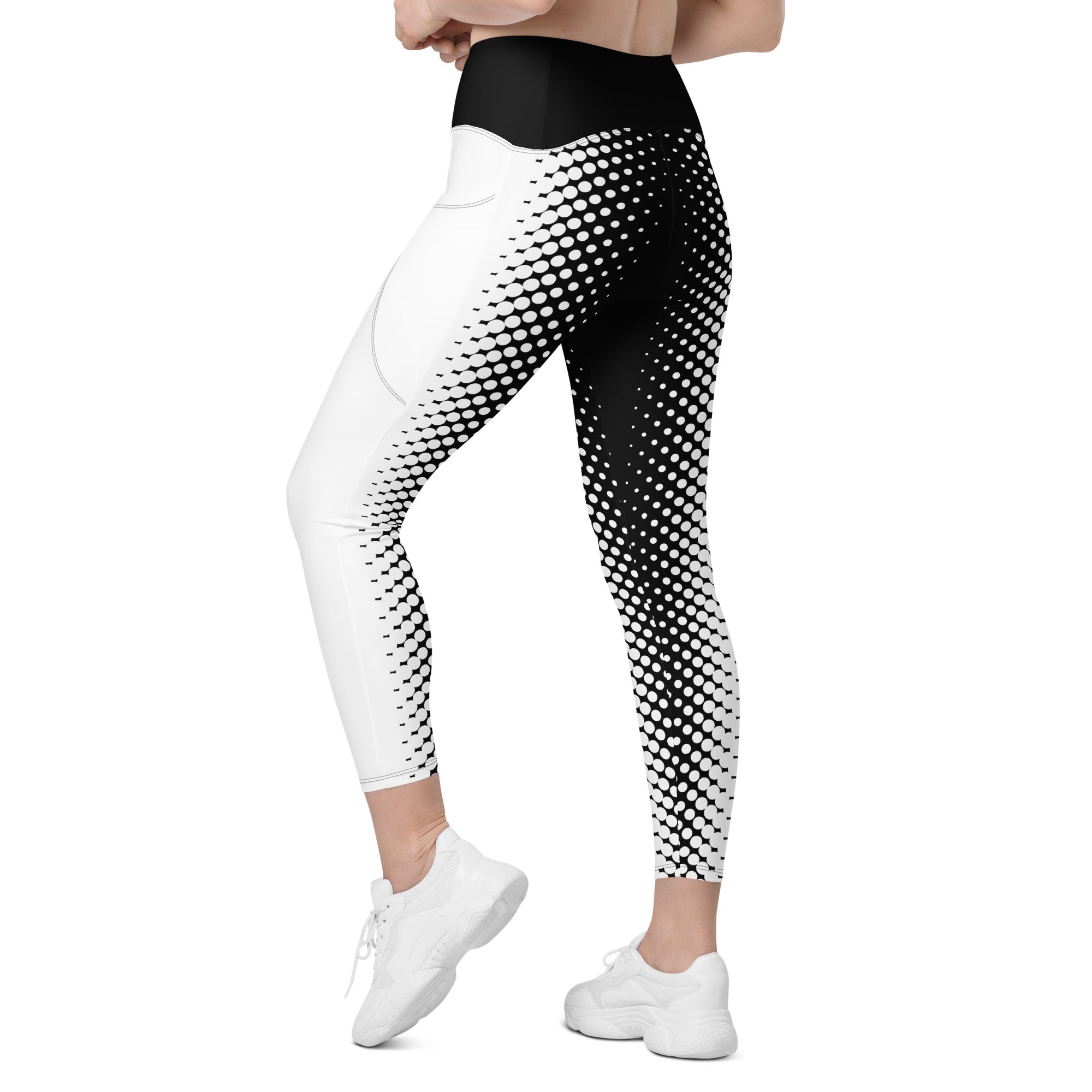 Optical Illusion Leggings With Pockets