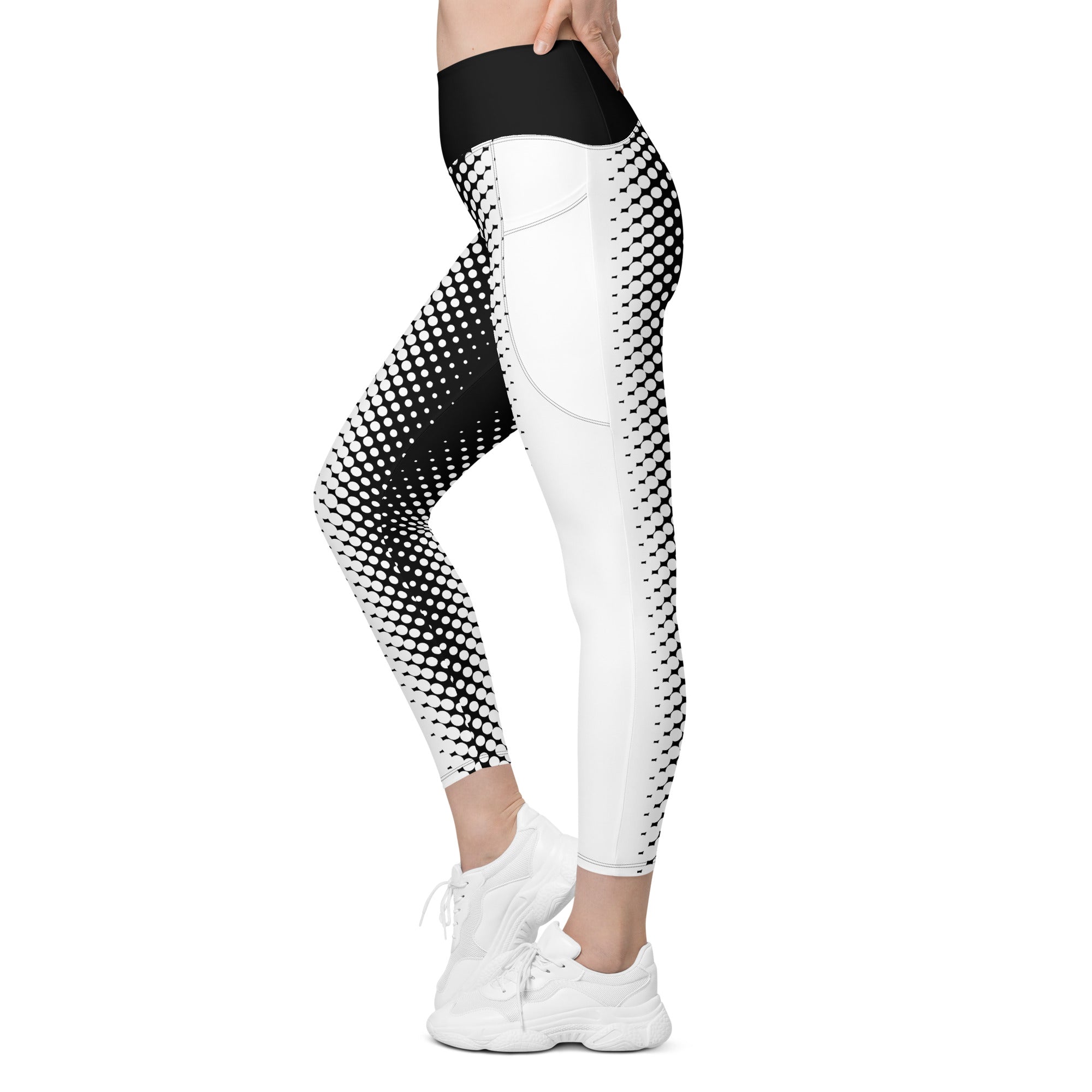 Optical Illusion Leggings With Pockets
