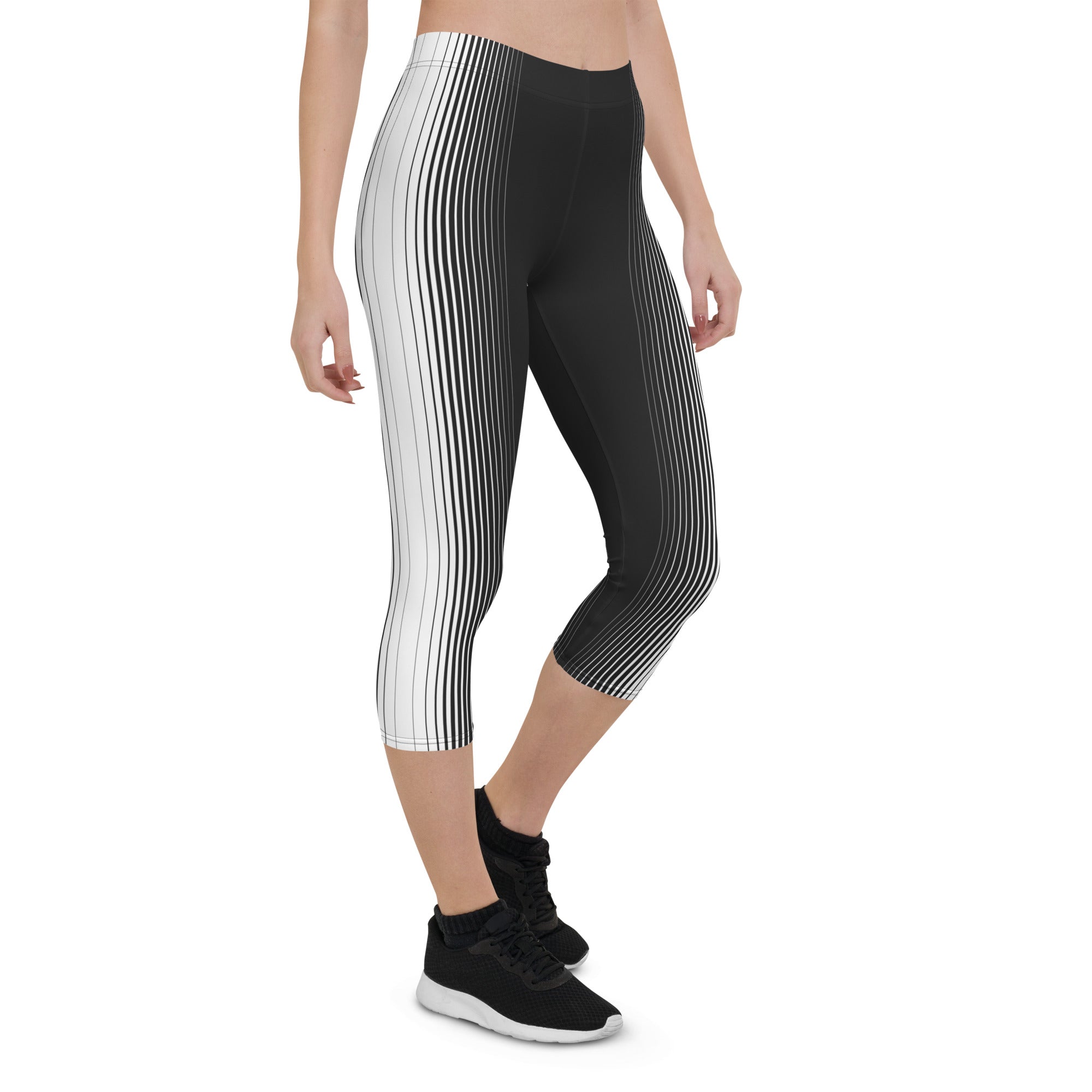 Optical Illusion Vertical Lines Capris