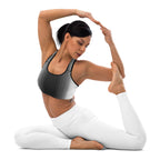Optical Illusion Vertical Lines Sports Bra