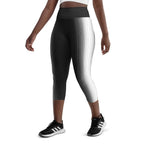 Optical Illusion Vertical Lines Yoga Capris