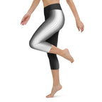 Optical Illusion Vertical Lines Yoga Capris