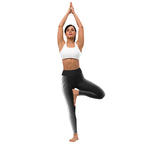 Optical Illusion Vertical Lines Yoga Leggings