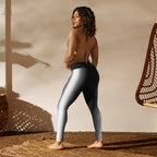 Optical Illusion Vertical Lines Yoga Leggings