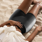 Optical Illusion Vertical Lines Yoga Shorts