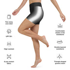 Optical Illusion Vertical Lines Yoga Shorts