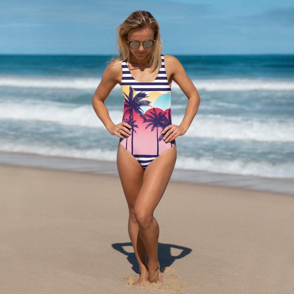 Palm Trees One-Piece Swimsuit