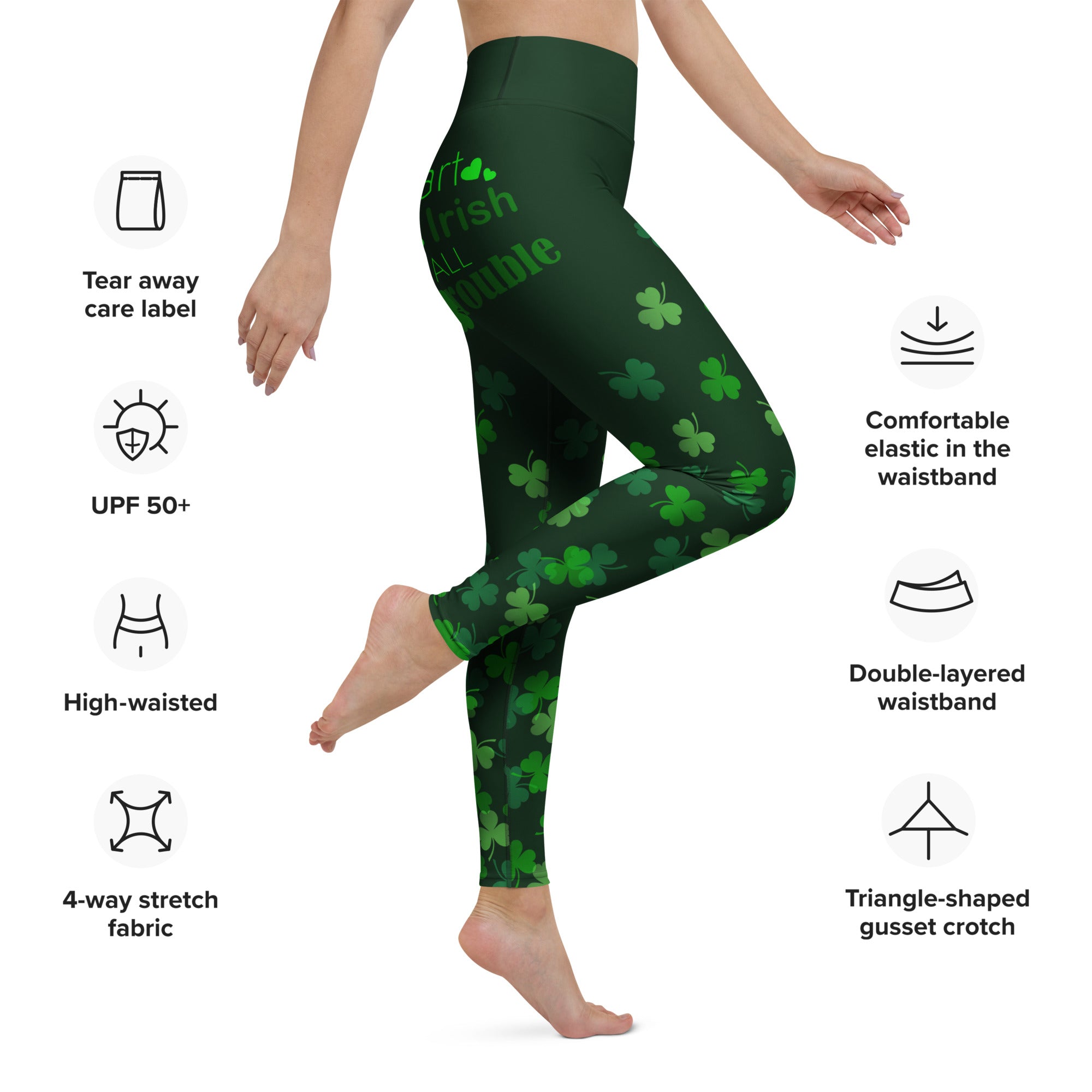 Part Irish, All Trouble Yoga Leggings