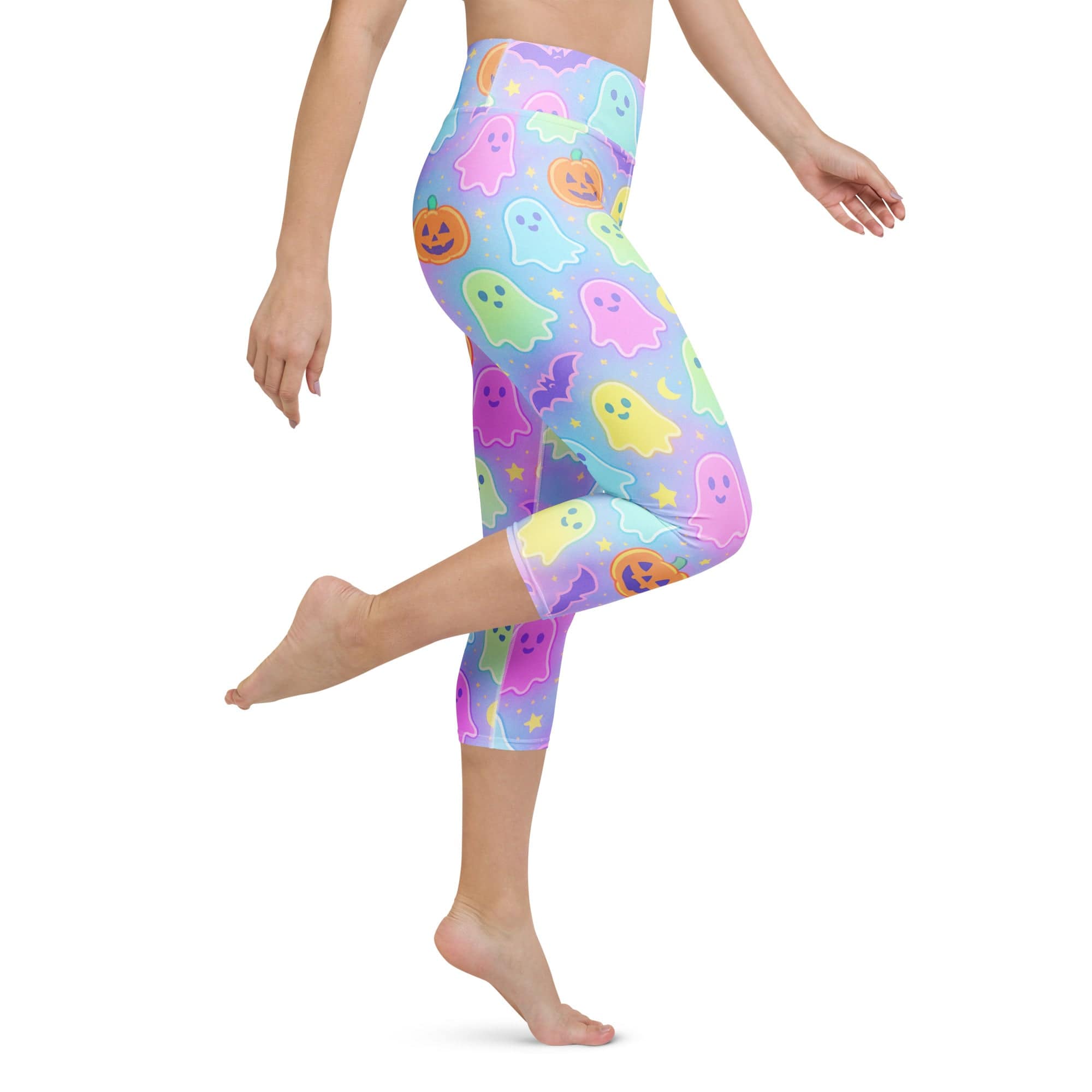 Pastel Fright Night Yoga Capris