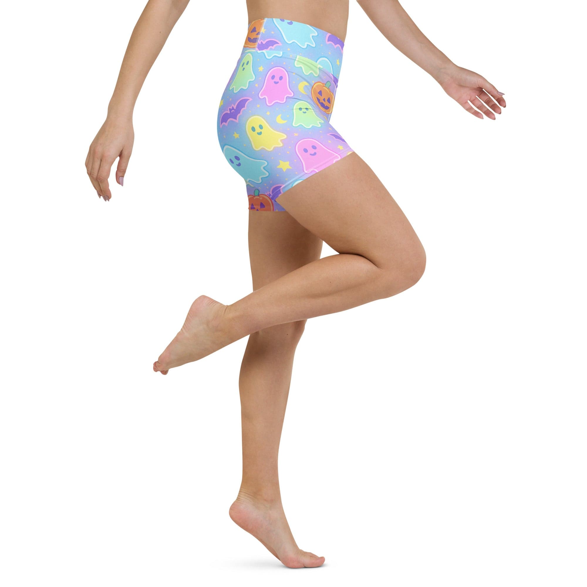 Pastel Fright Night Yoga Shorts