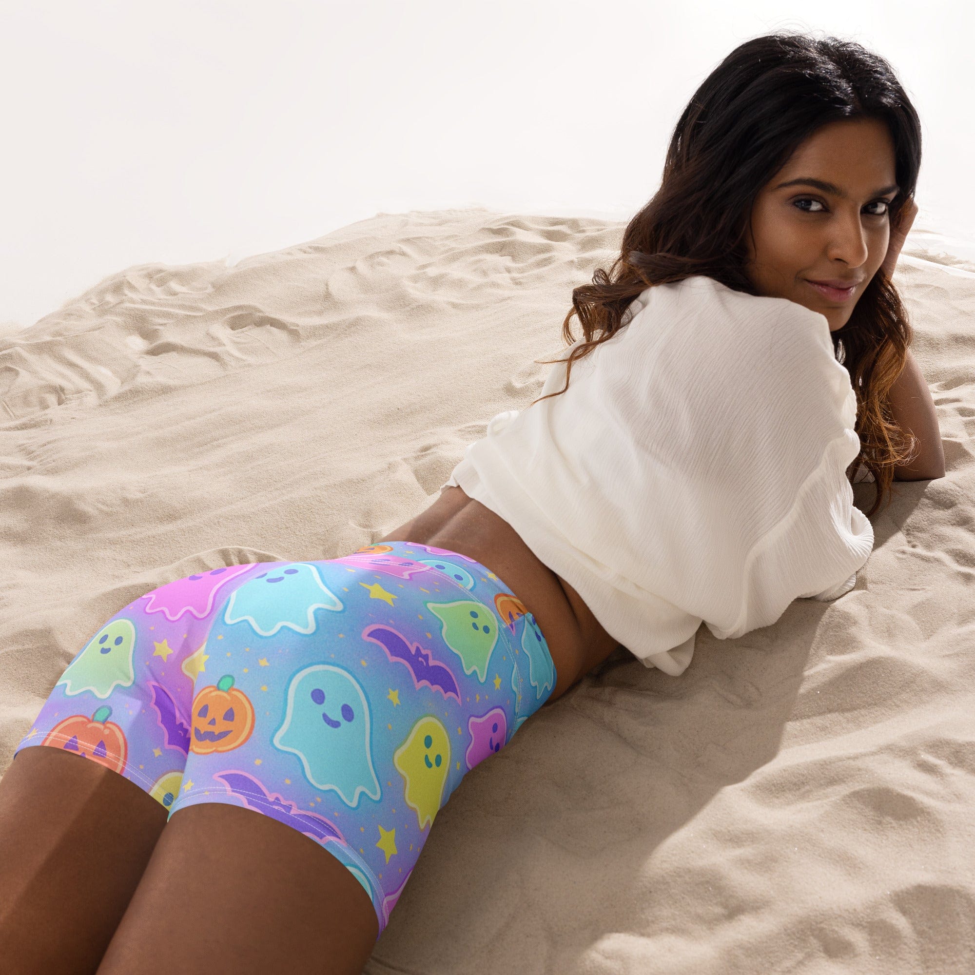 Pastel Fright Night Yoga Shorts