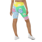 Pastel Patches Biker Shorts