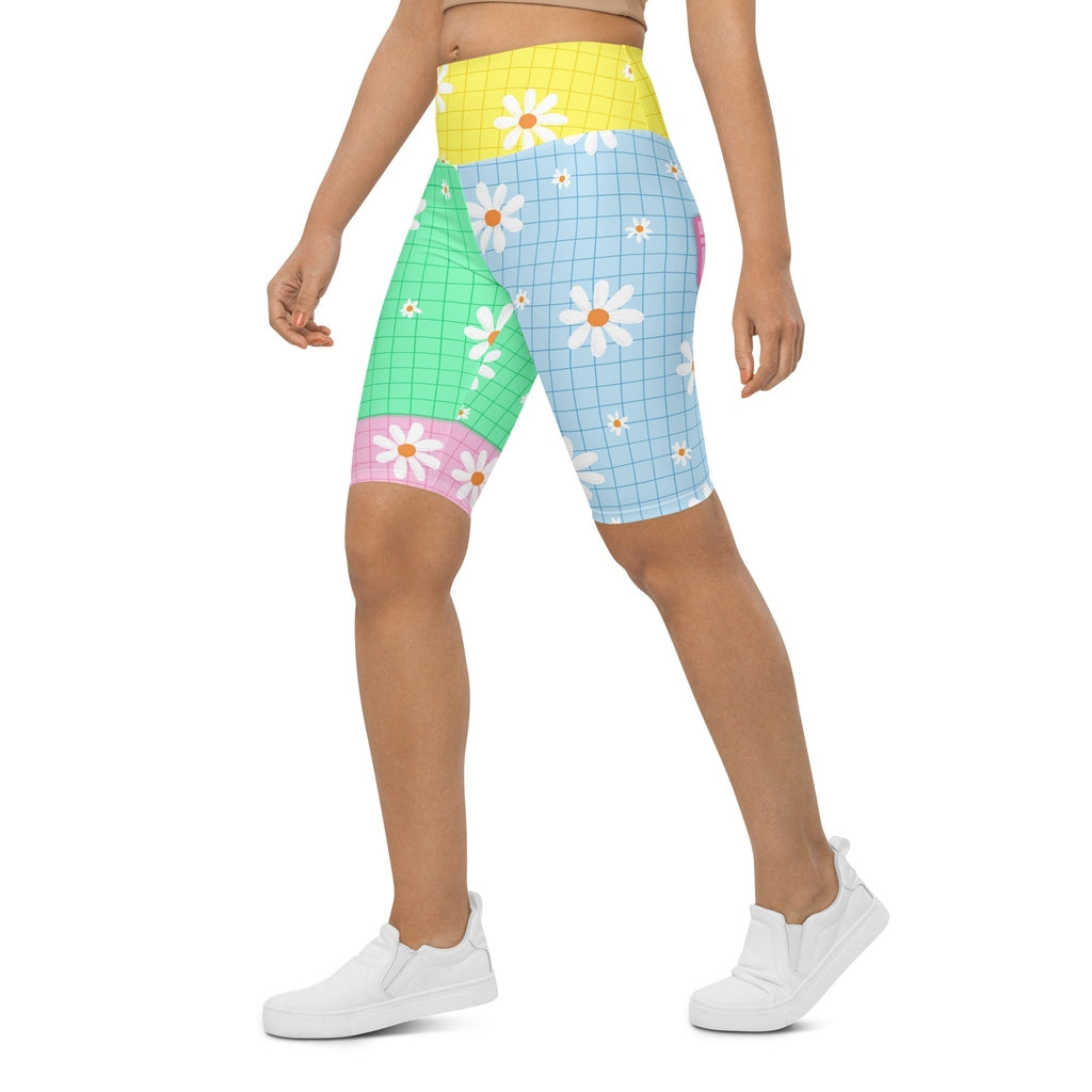 Pastel Patches Biker Shorts