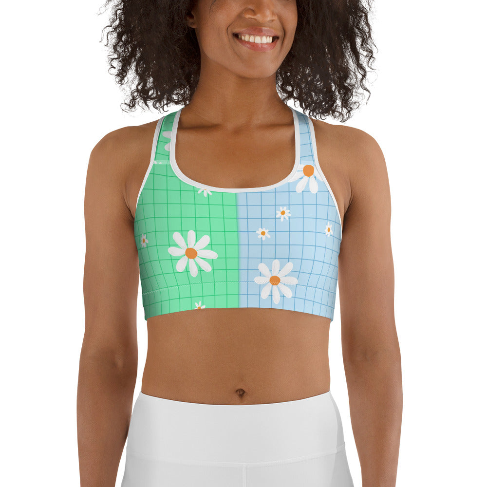 Pastel Patches Sports Bra