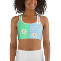 Pastel Patches Sports Bra