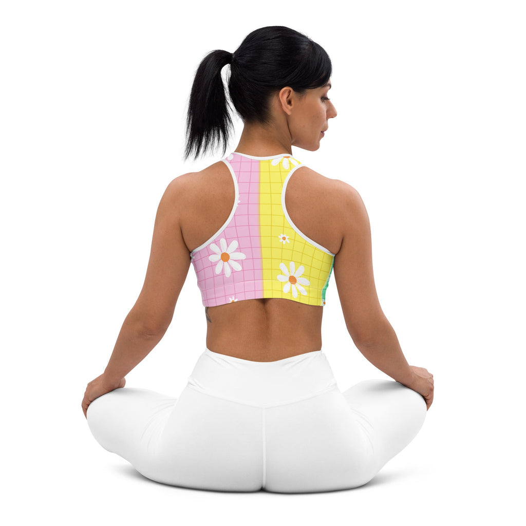 Pastel Patches Sports Bra