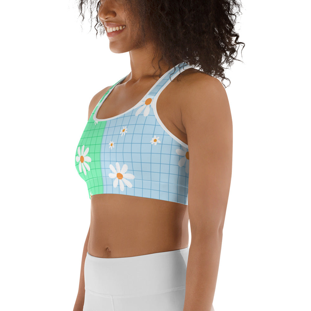 Pastel Patches Sports Bra