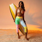 Pastel Patches Yoga Capris