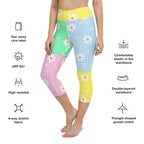 Pastel Patches Yoga Capris