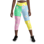 Pastel Patches Yoga Capris