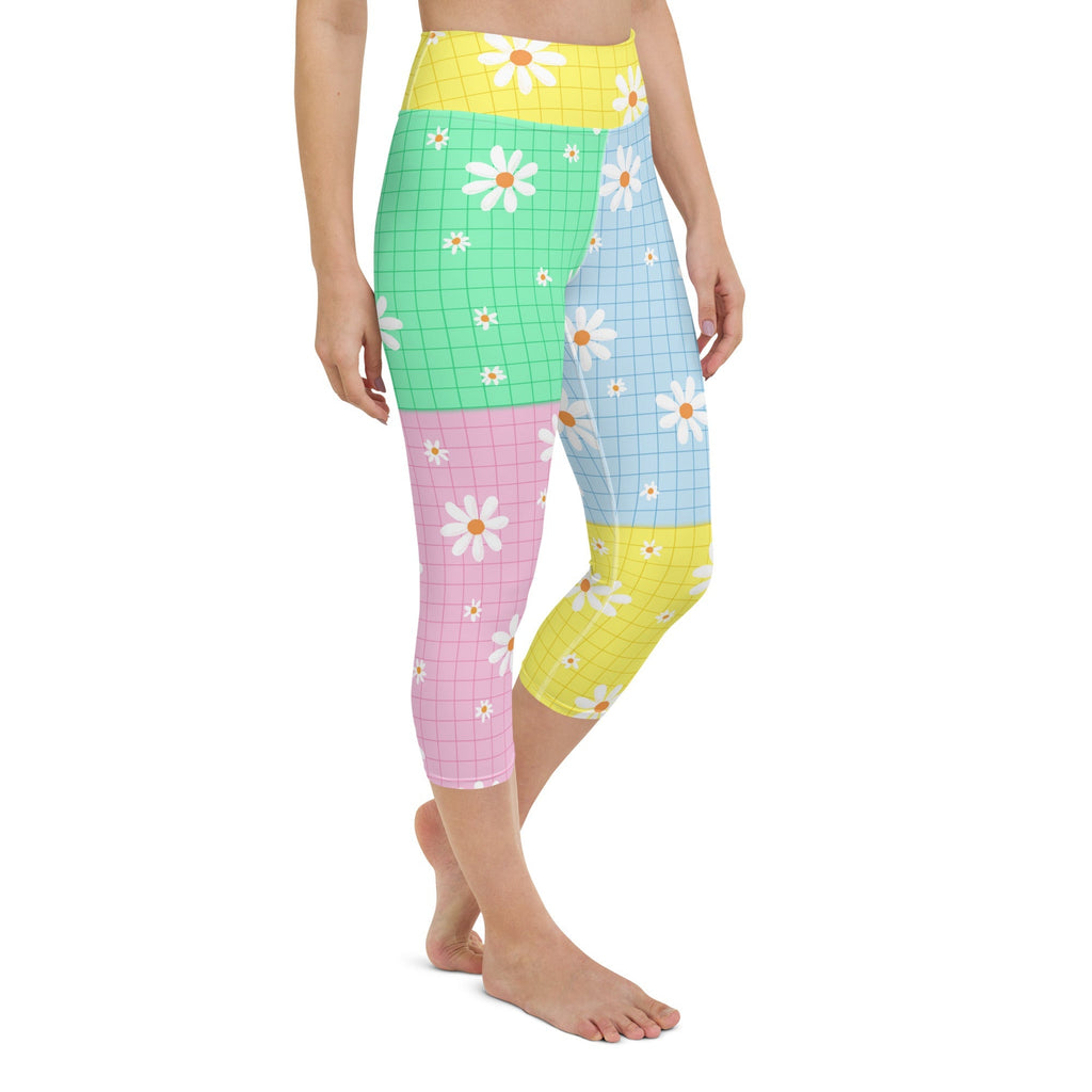 Pastel Patches Yoga Capris