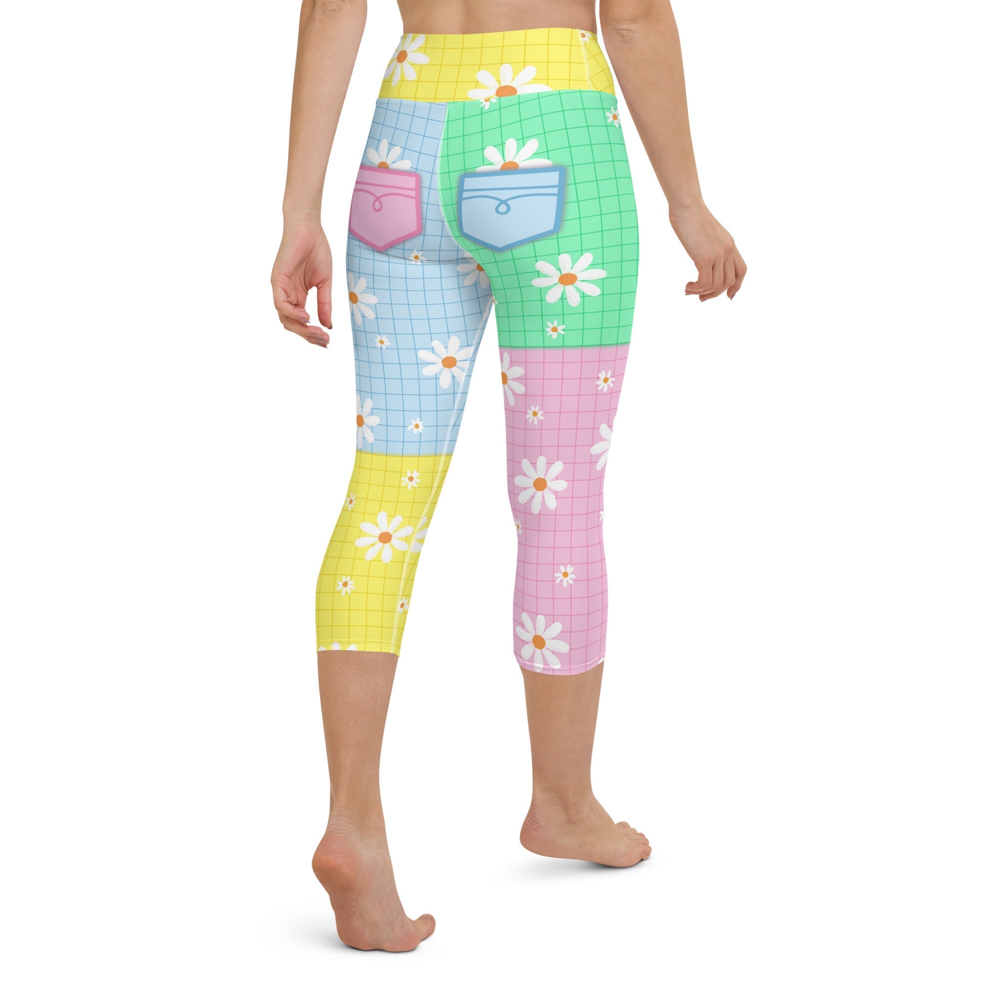 Pastel Patches Yoga Capris