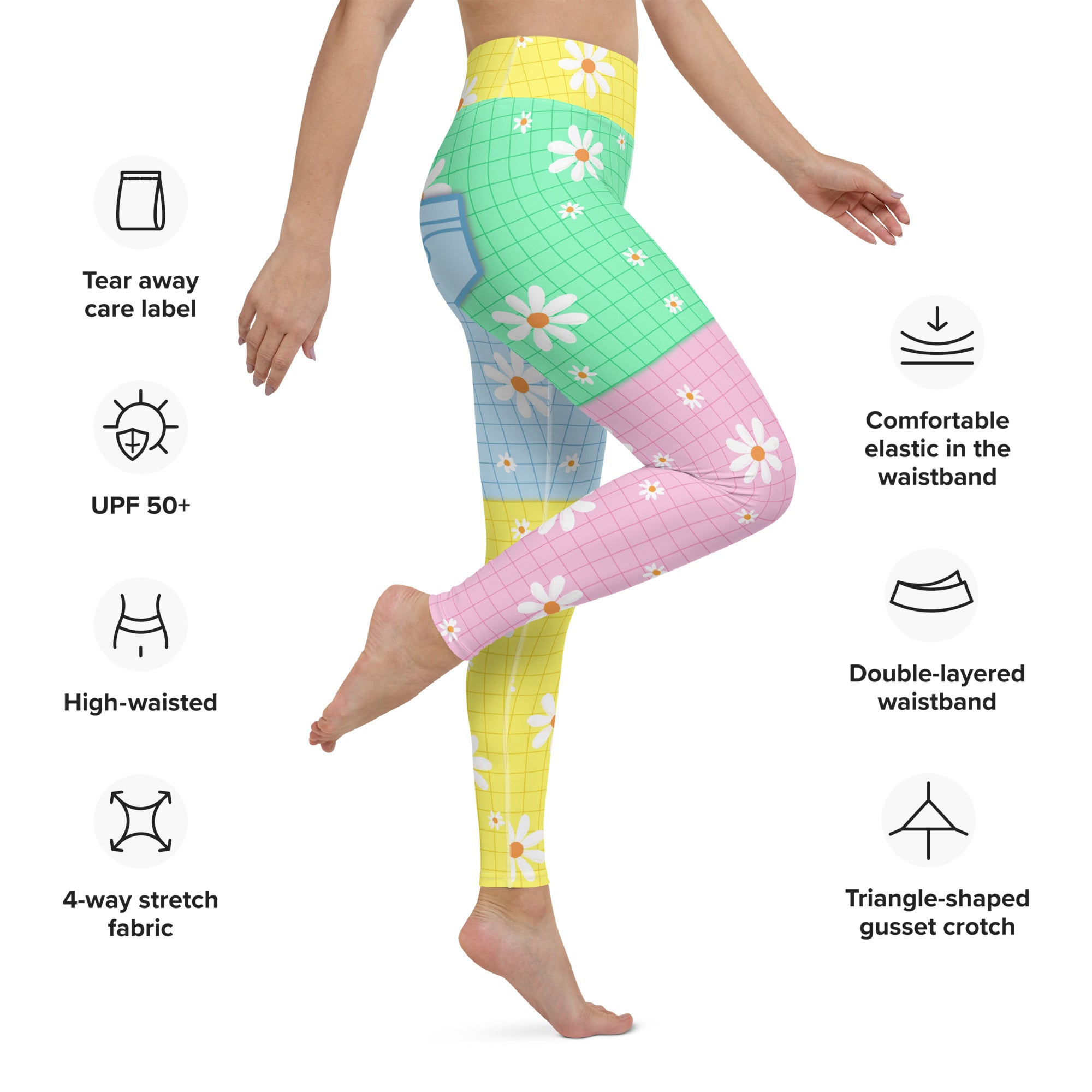 Pastel Patches Yoga Leggings
