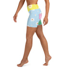 Pastel Patches Yoga Shorts
