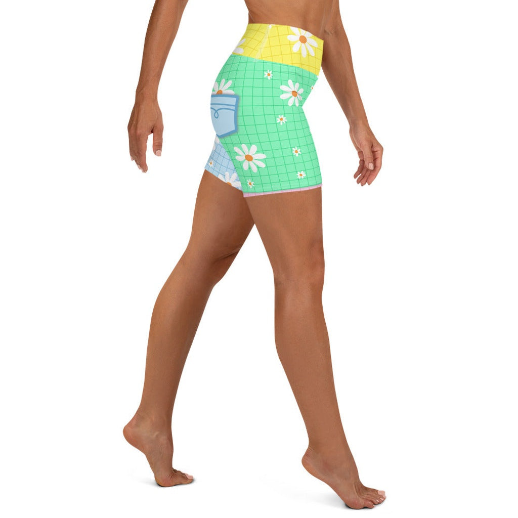 Pastel Patches Yoga Shorts
