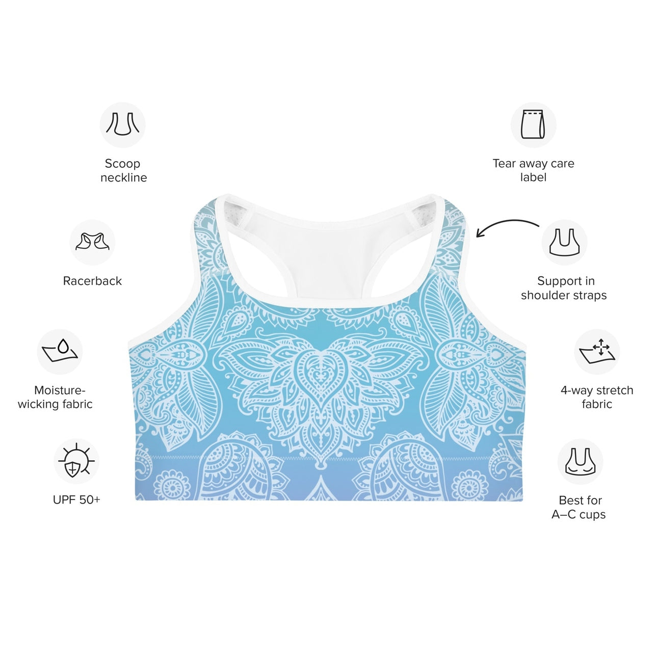 Pastel Spiritual Sports Bra