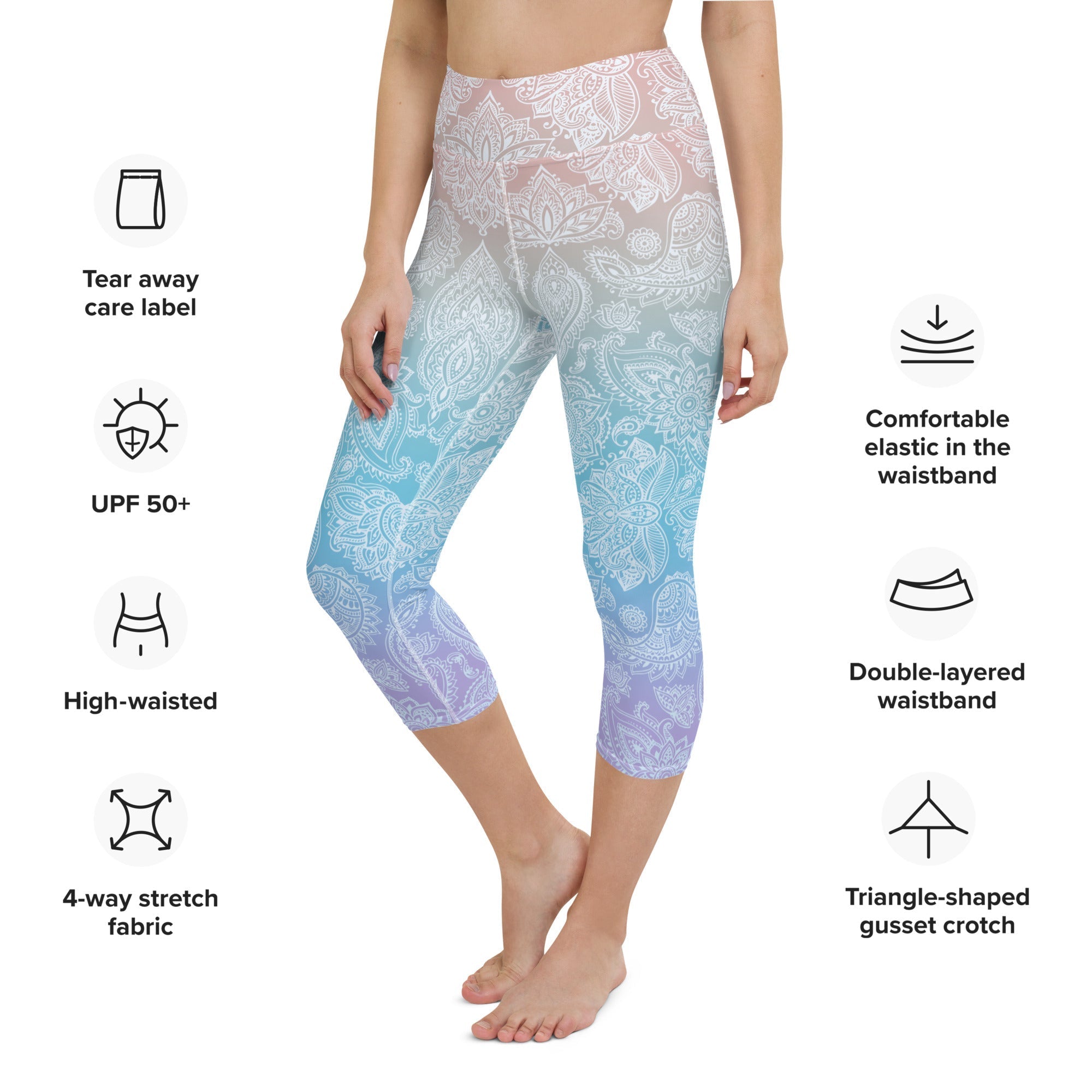 Pastel Spiritual Yoga Capris