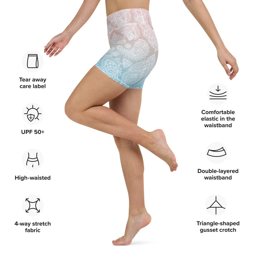 Pastel Spiritual Yoga Shorts