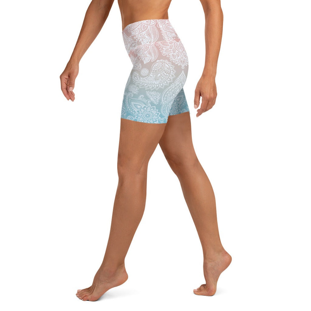 Pastel Spiritual Yoga Shorts
