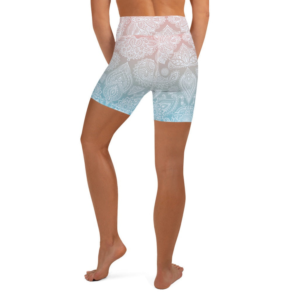 Pastel Spiritual Yoga Shorts