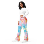 Pastel Tie Dye Flare Leggings
