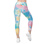 Pastel Tie Dye Leggings With Pockets