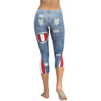 Patriotic Denim Capris