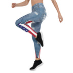Patriotic Denim Leggings