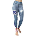 Patriotic Denim Yoga Leggings