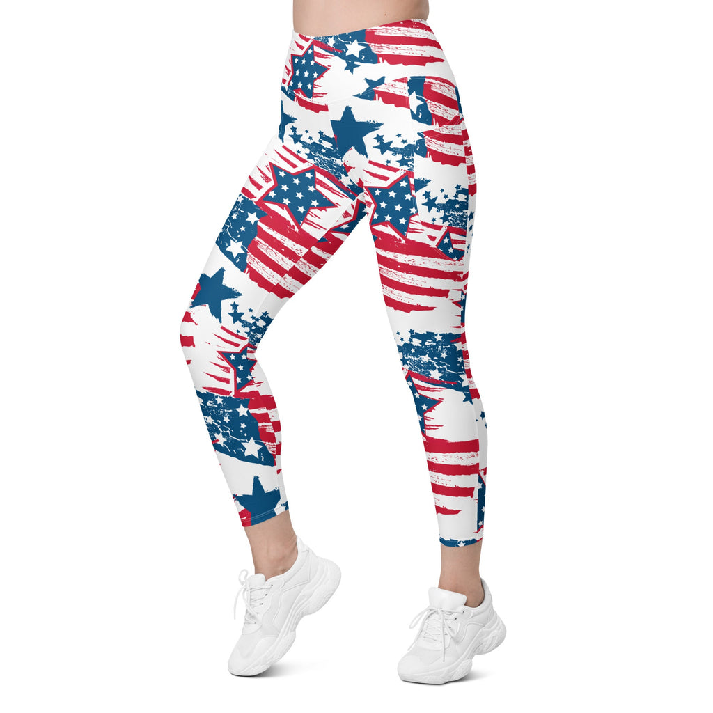 Patriotic Pride Leggings With Pockets