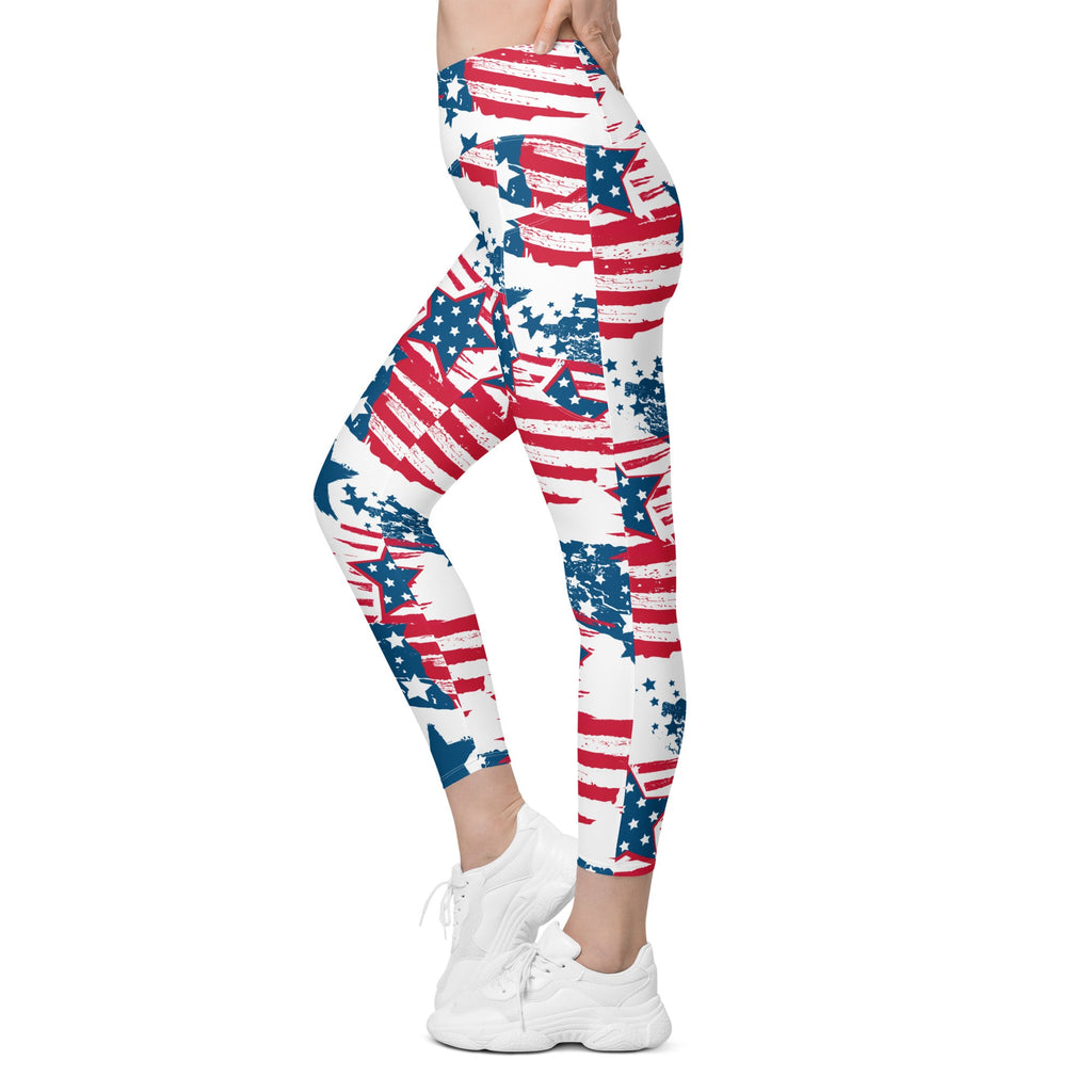 Patriotic Pride Leggings With Pockets