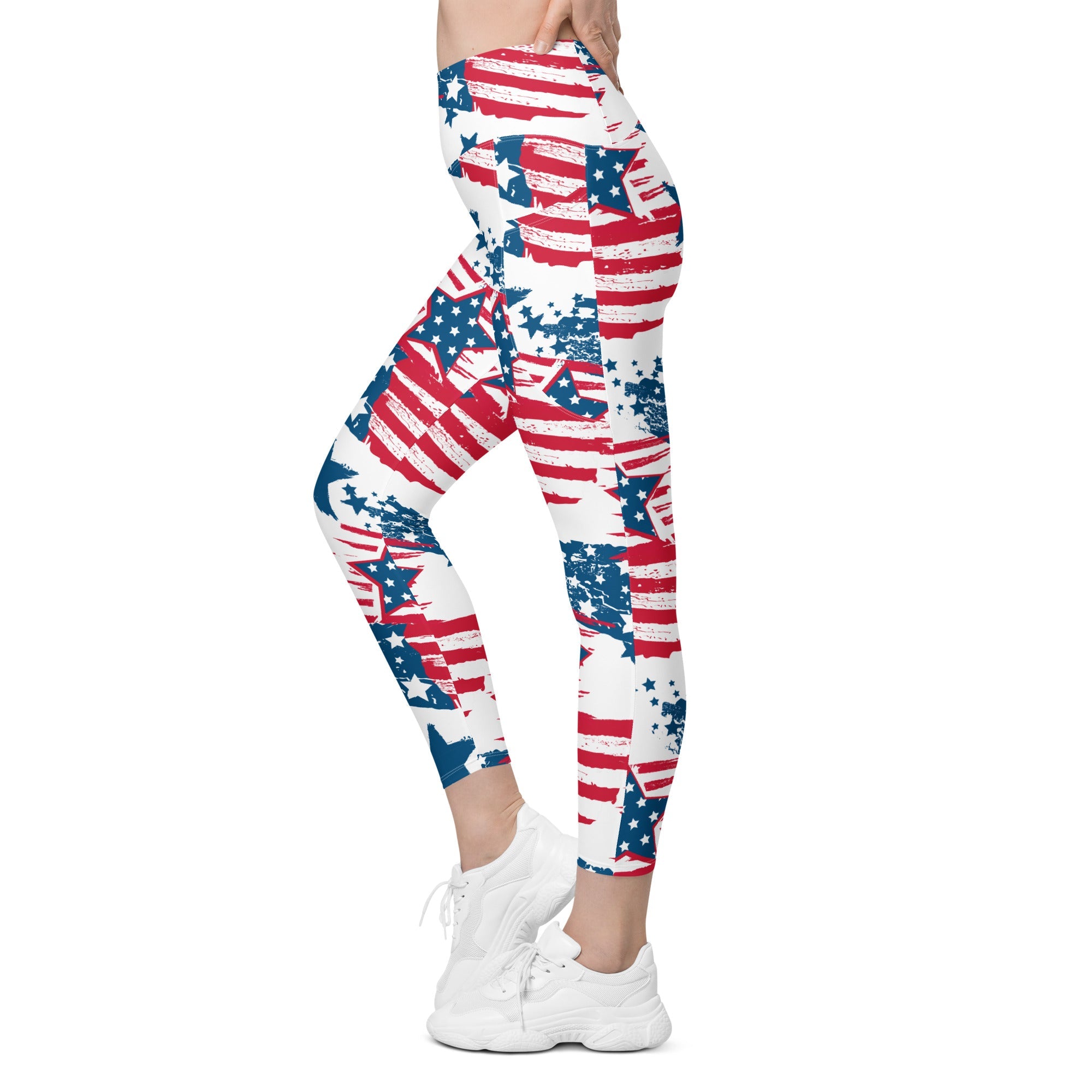 Patriotic Pride Leggings With Pockets