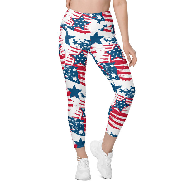 Patriotic Pride Leggings With Pockets