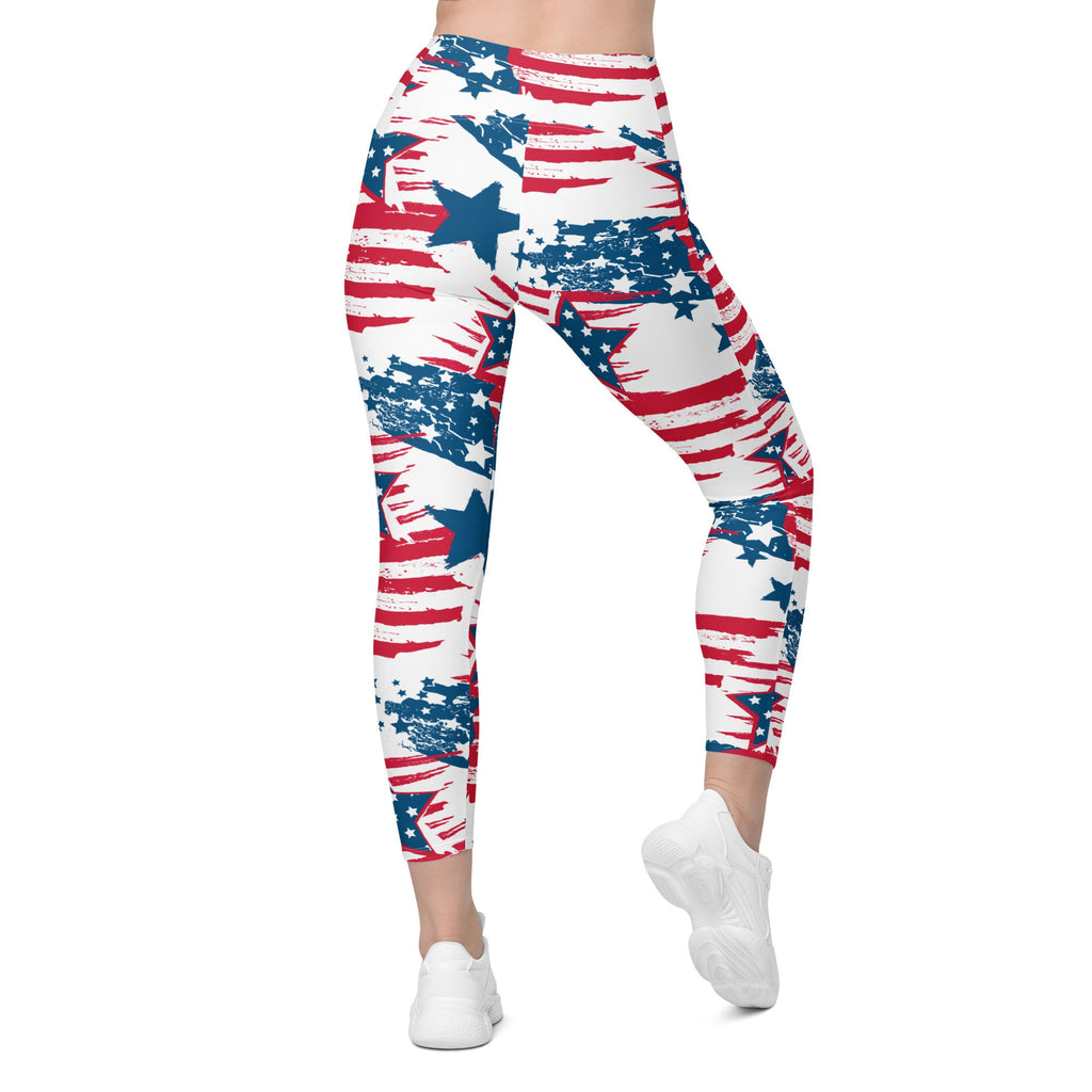 Patriotic Pride Leggings With Pockets